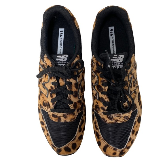 New Balance X J Crew 996 Logo Leopard 